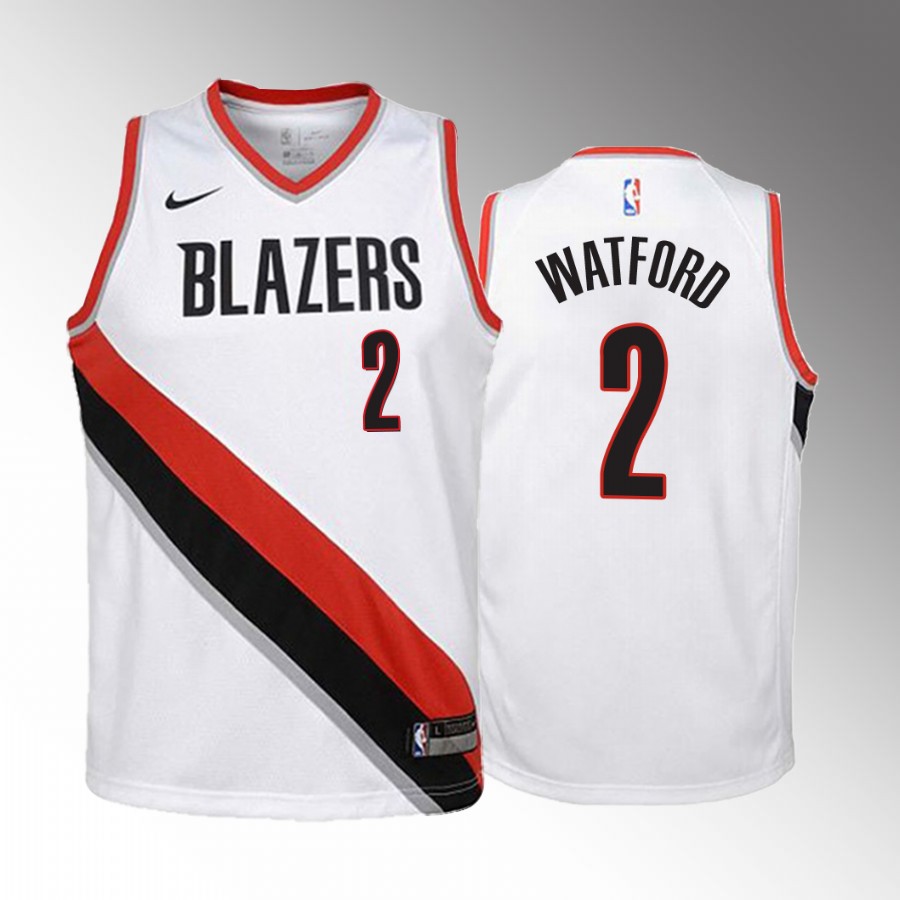 Trendon Watford Portland Trail Blazers 2022 Association Edition White Youth Jersey -