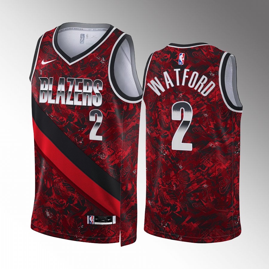 Trendon Watford Select Series MVP Portland Trail Blazers #2 Red Jersey