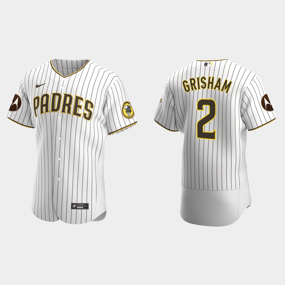 Trent Grisham San Diego Padres 2023 Motorola Patch Jersey - White