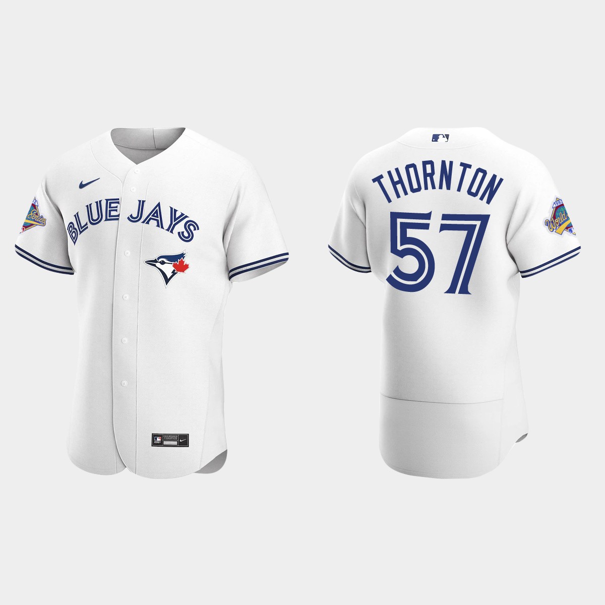 Trent Thornton Toronto Blue Jays 1992 World Series Patch Jersey - White