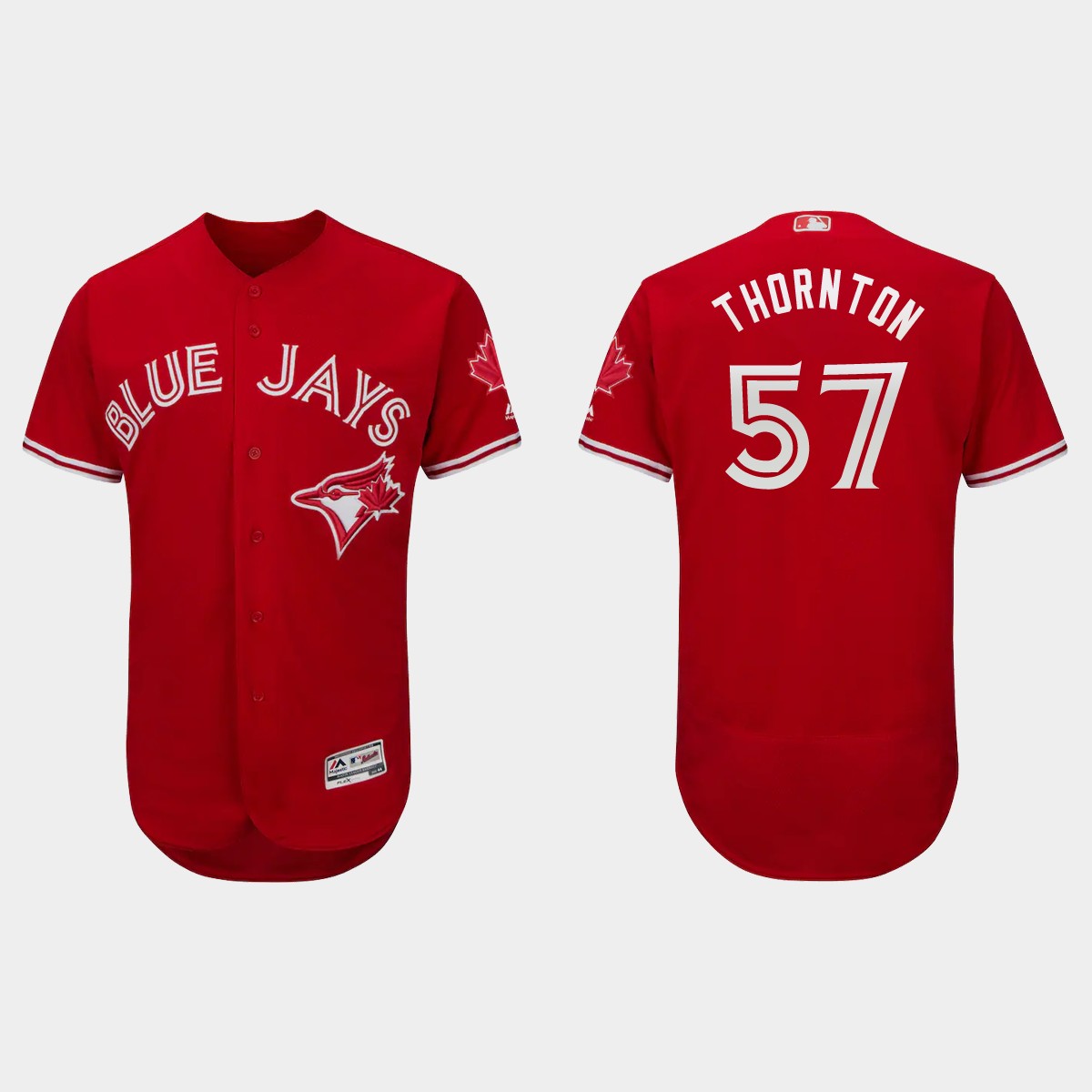 Trent Thornton Toronto Blue Jays Canada Day Flex Base Jersey - Scarlet