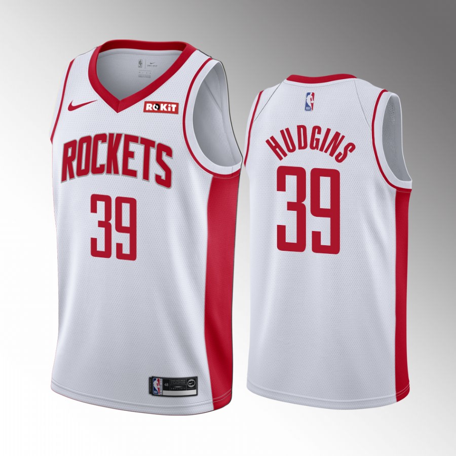 Trevor Hudgins #39 Houston Rockets 2022 Association Edition White Jersey