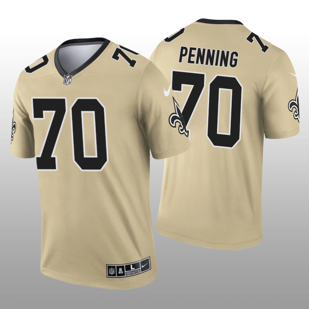 Trevor Penning New Orleans Saints Gold Jersey Inverted Legend - Men's