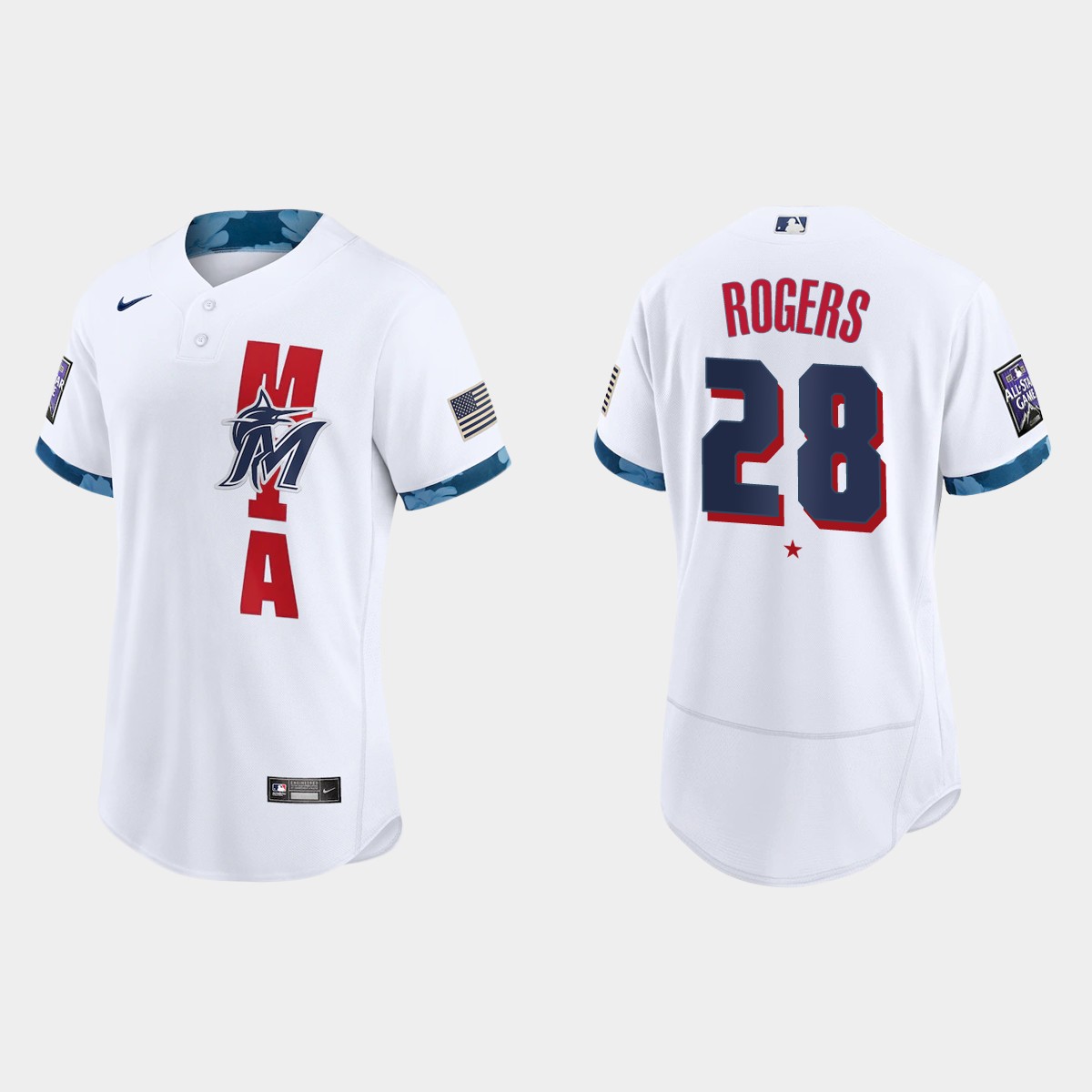 Trevor Rogers Miami Marlins 2021 MLB All-Star Game Jersey - White