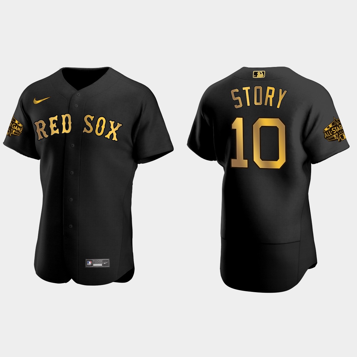 Trevor Story Boston Red Sox MLB All-Star Main Logo Jersey - Black