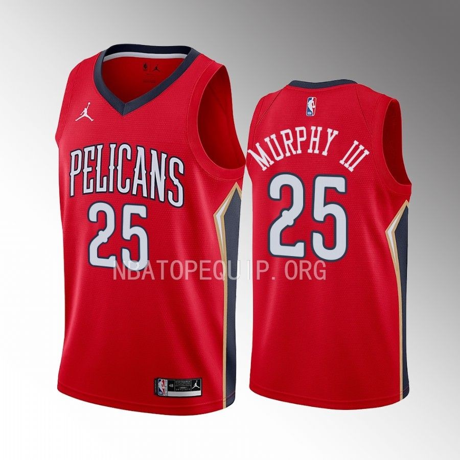 Trey Murphy III New Orleans Pelicans #25 Red Jersey 2022-23 Statement Edition Swingman