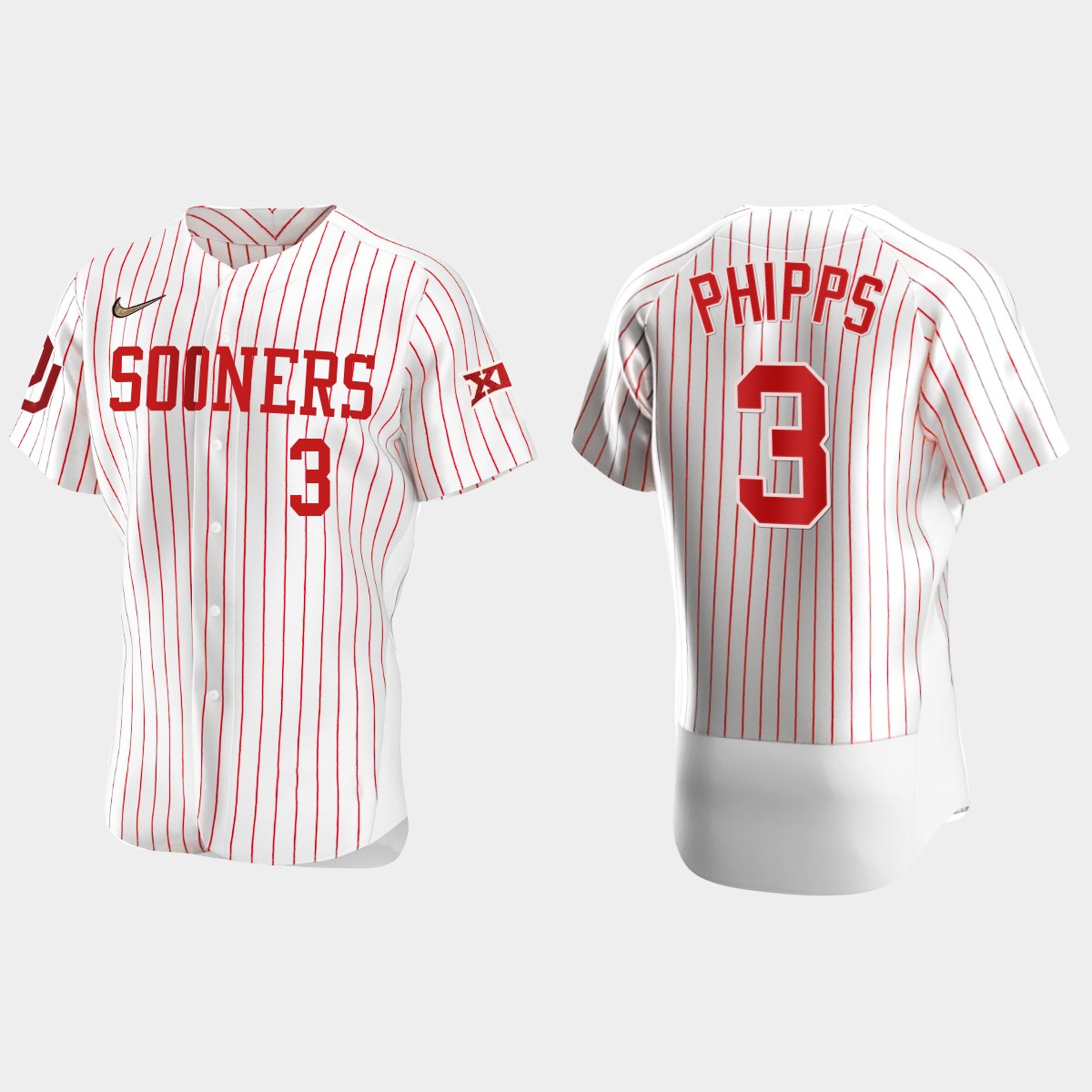 Trey Phipps Oklahoma Sooners 2021 Vapor Prime College  Jersey - White