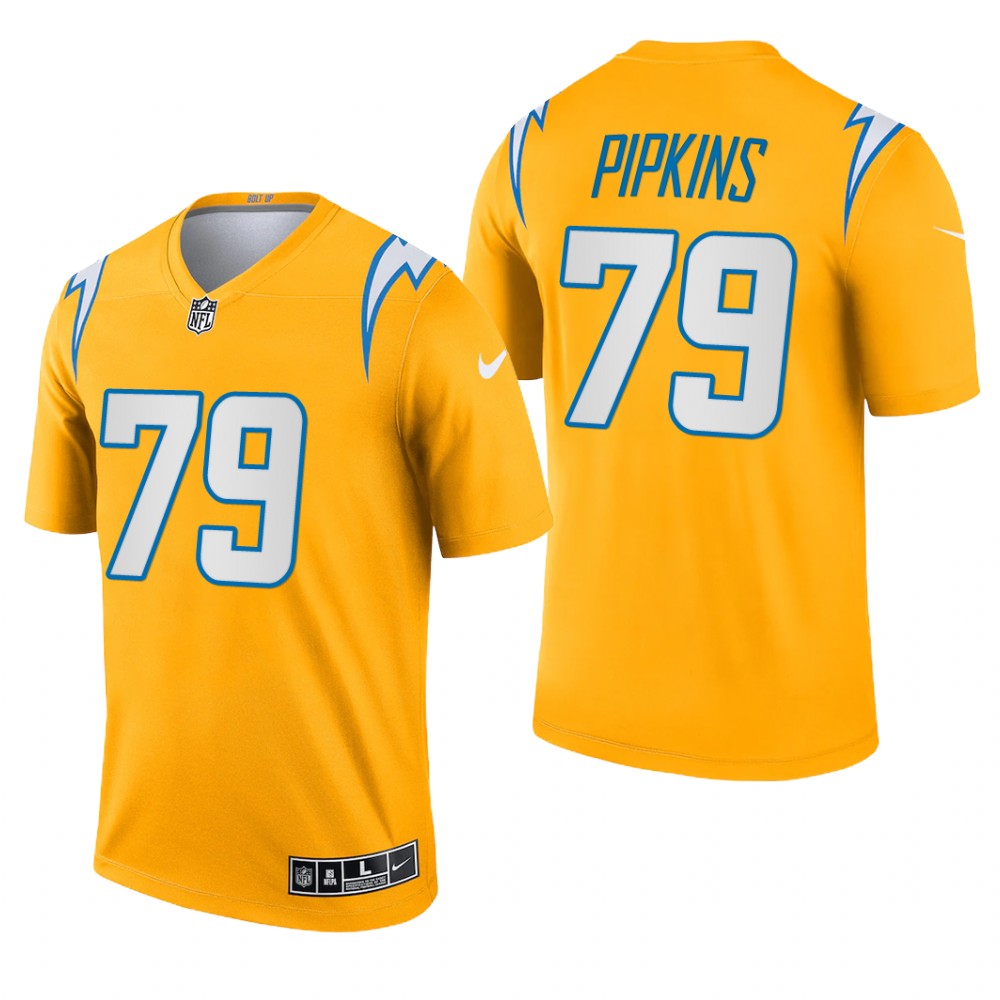 Trey Pipkins Los Angeles Chargers Gold Jersey Inverted Legend - Men's
