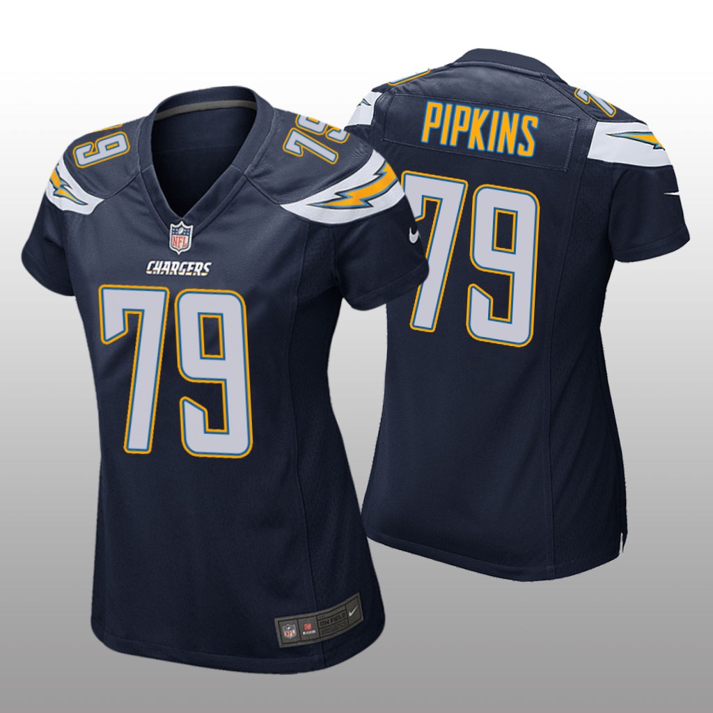 Trey Pipkins Los Angeles Chargers Navy NFL Draft Game Jersey