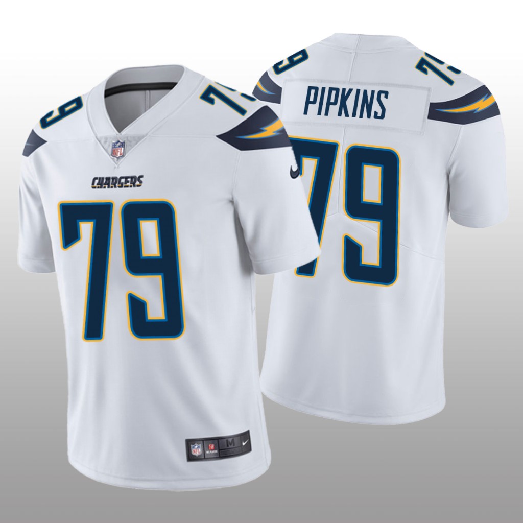 Trey Pipkins Los Angeles Chargers White NFL Draft Vapor Limited Jersey