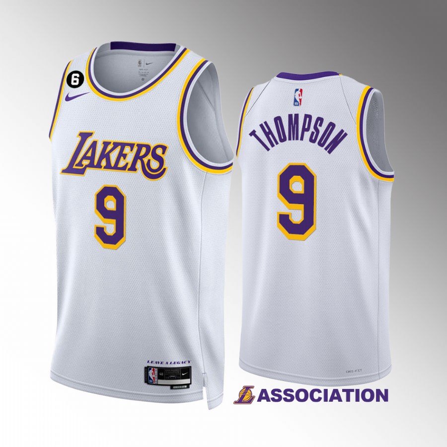 Tristan Thompson Los Angeles Lakers #9 White Jersey 2022-23 Association Edition Swingman