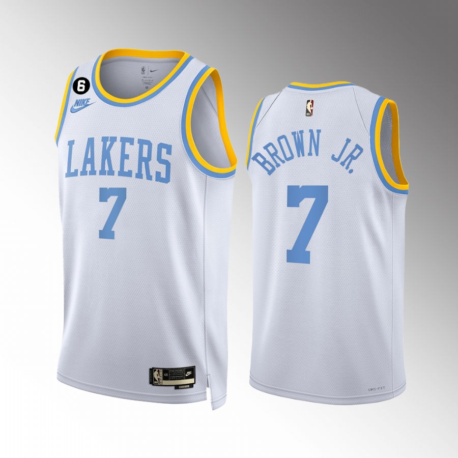 Troy Brown Jr. 2022-23 Los Angeles Lakers White #7 Classic Edition Jersey