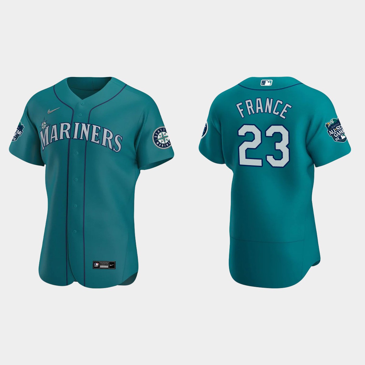 Ty France Seattle Mariners 2023 MLB All-Star Game Jersey - Aqua
