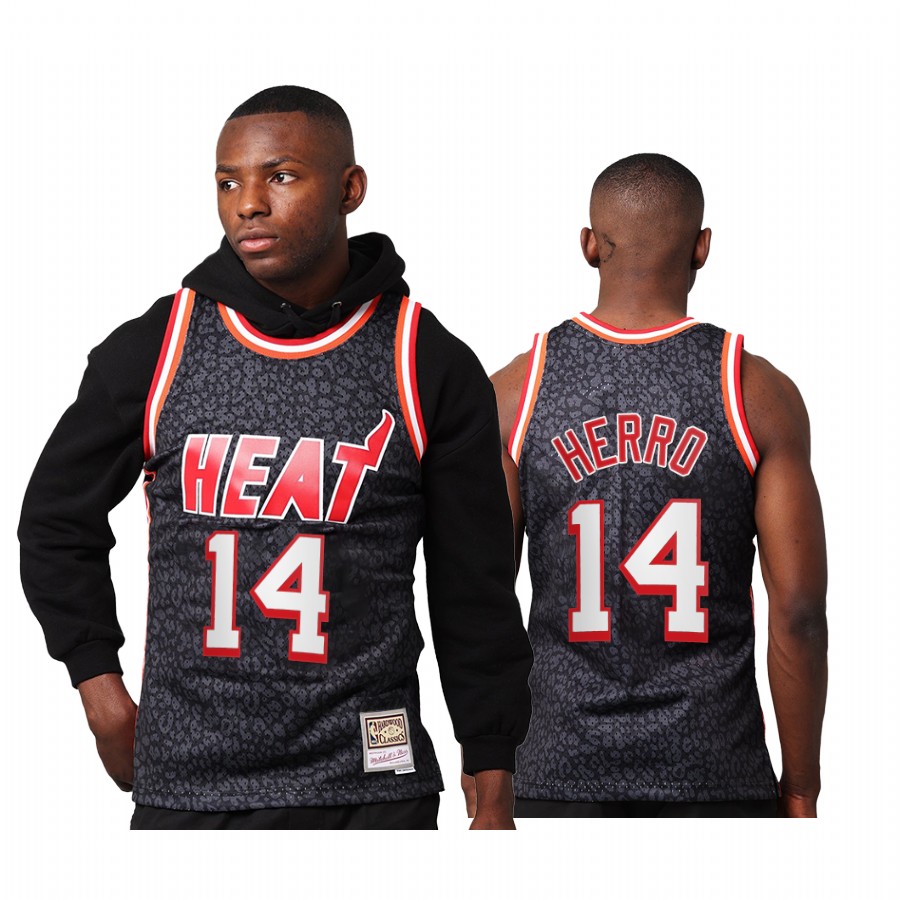 Tyler Herro 14 Miami Heat Wild Life Black Jersey HWC Swingman