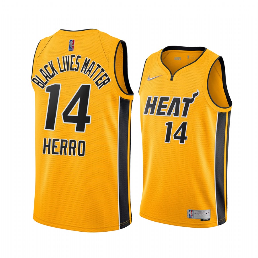 Tyler Herro 2021 Earned Edition Heat BLM social justice Jersey