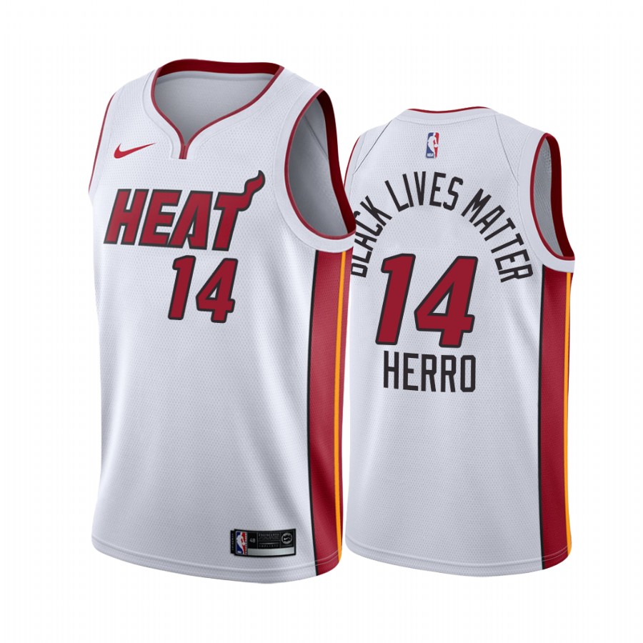 Tyler Herro Black Lives Matter Heat 2020 Playoffs G2 social justice Jersey