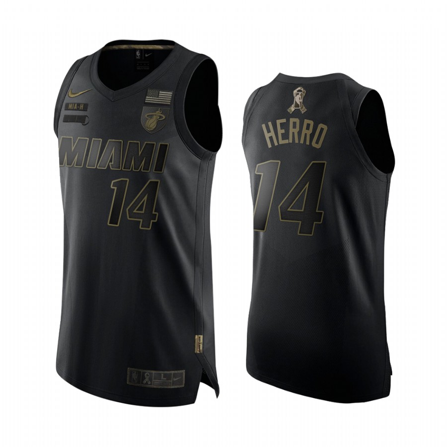 Tyler Herro Miami Heat 2020 Salute To Service Black Limited Jersey