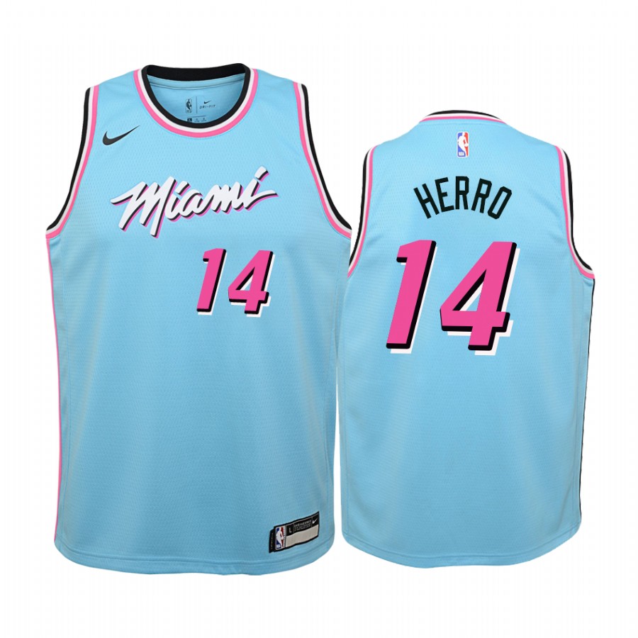 Tyler Herro Miami Heat Blue City 2019-20 Jersey - Youth