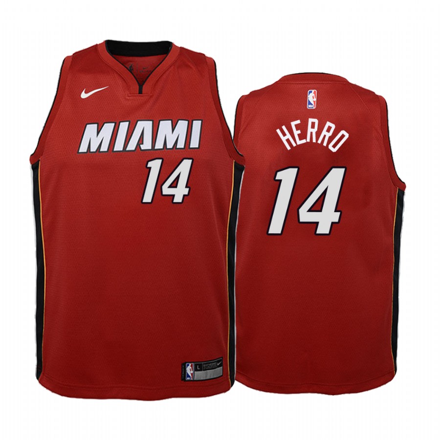 Tyler Herro Miami Heat Red Statement 2019-20 Jersey - Youth