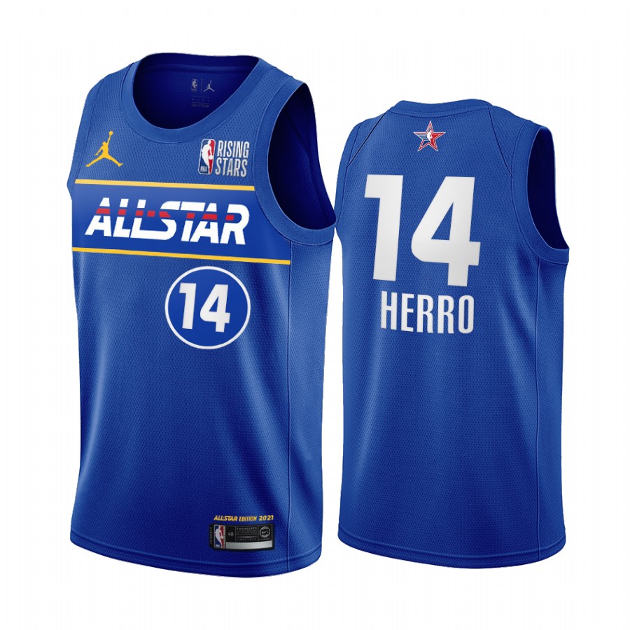 Tyler Herro USA Team 2021 Rising Stars Jersey Blue All-Star Heat
