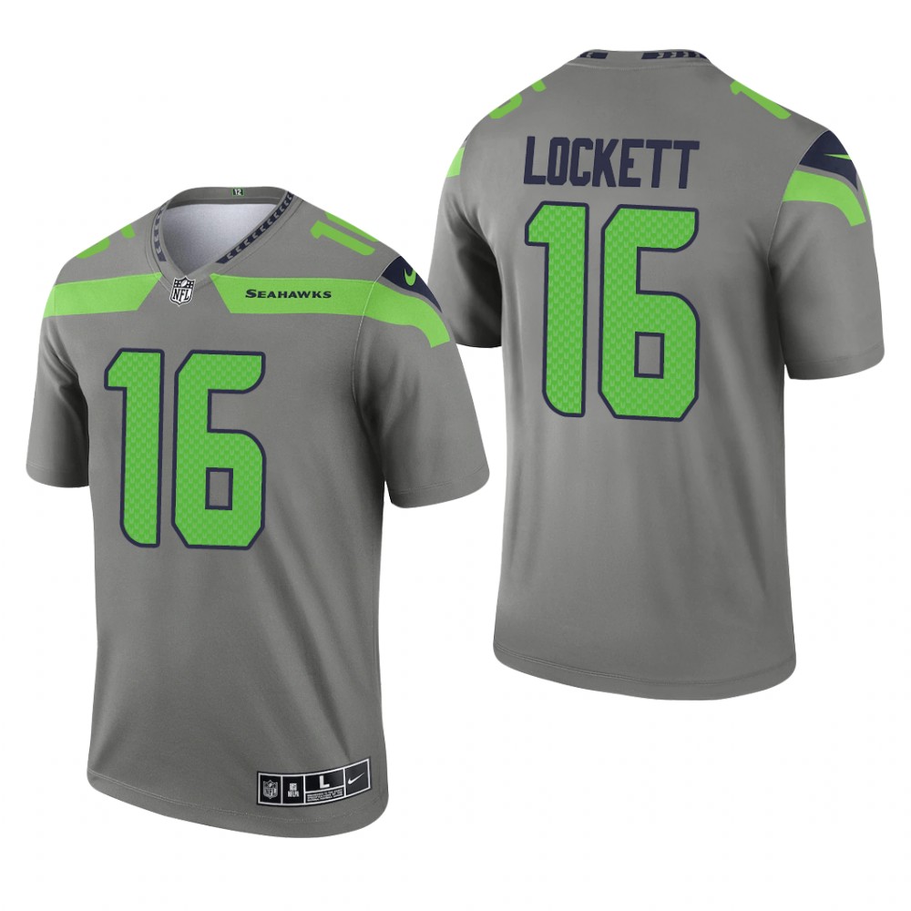 Tyler Lockett Seattle Seahawks Steel Jersey Inverted Legend - Men's