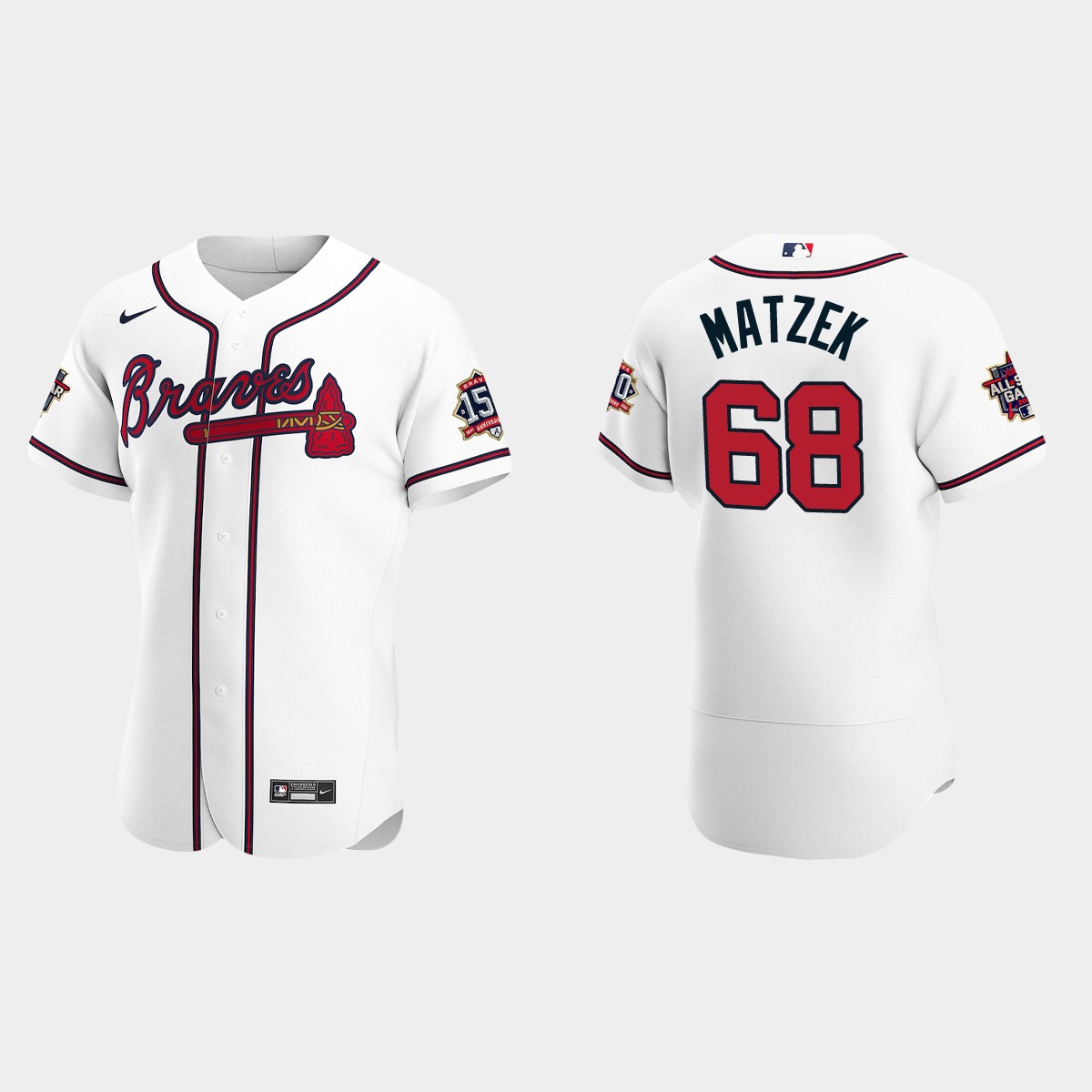 Tyler Matzek #68 Atlanta Braves 2021 MLB All-Star Game Jersey - White