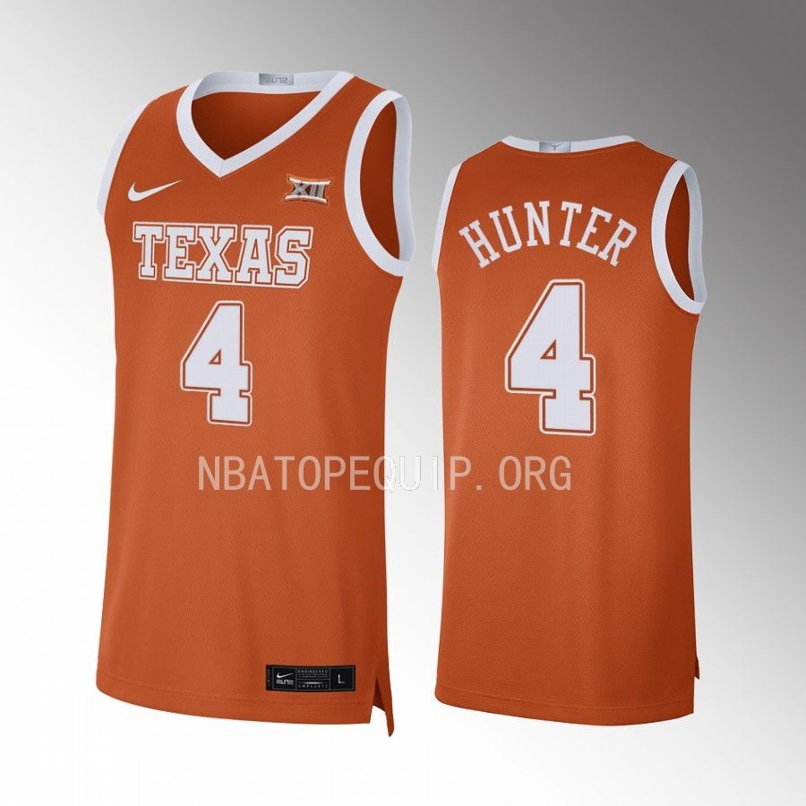 Tyrese Hunter Texas Longhorns Orange Jersey 2022-23 Limited