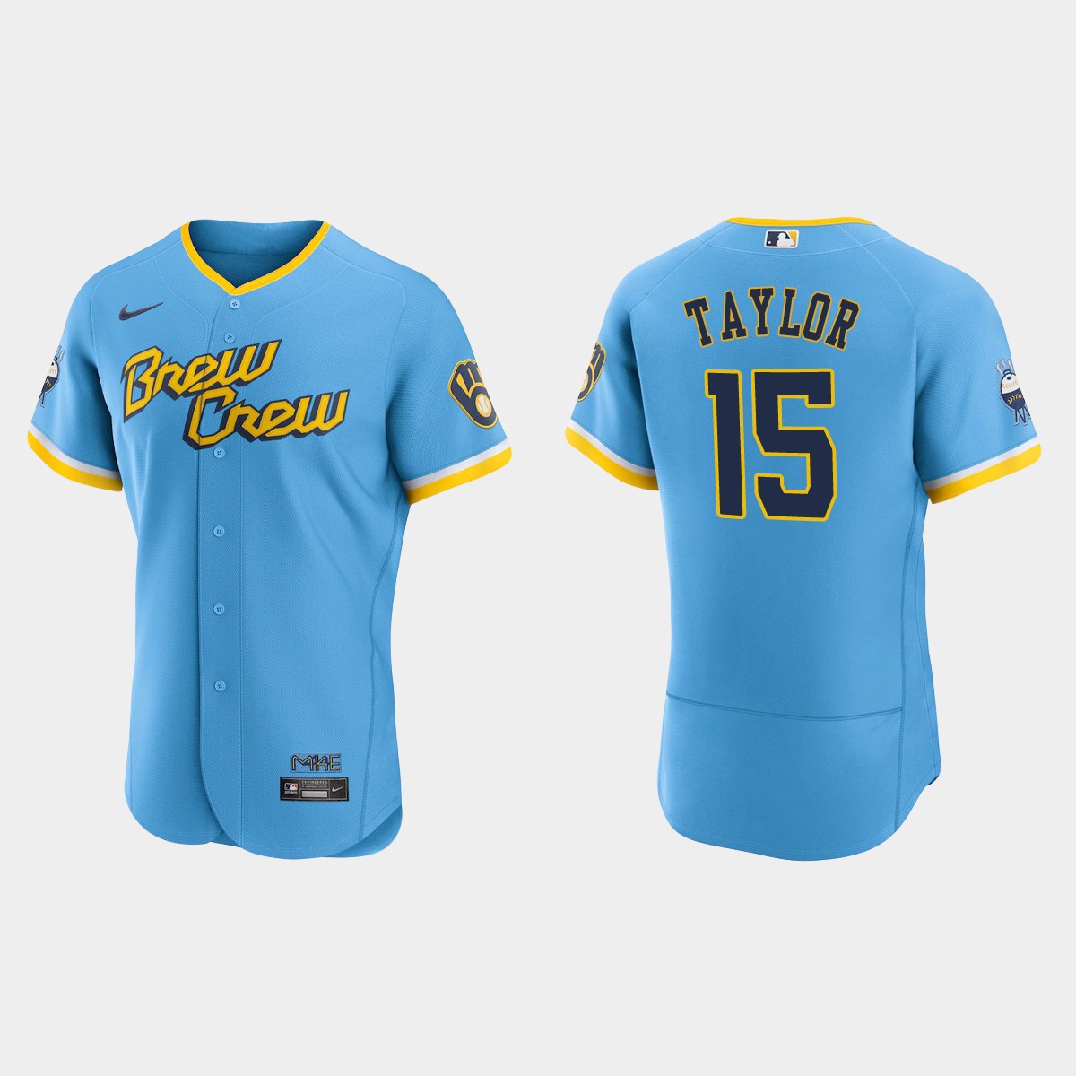 Tyrone Taylor Milwaukee Brewers 2022 City Connect Jersey - Powder Blue