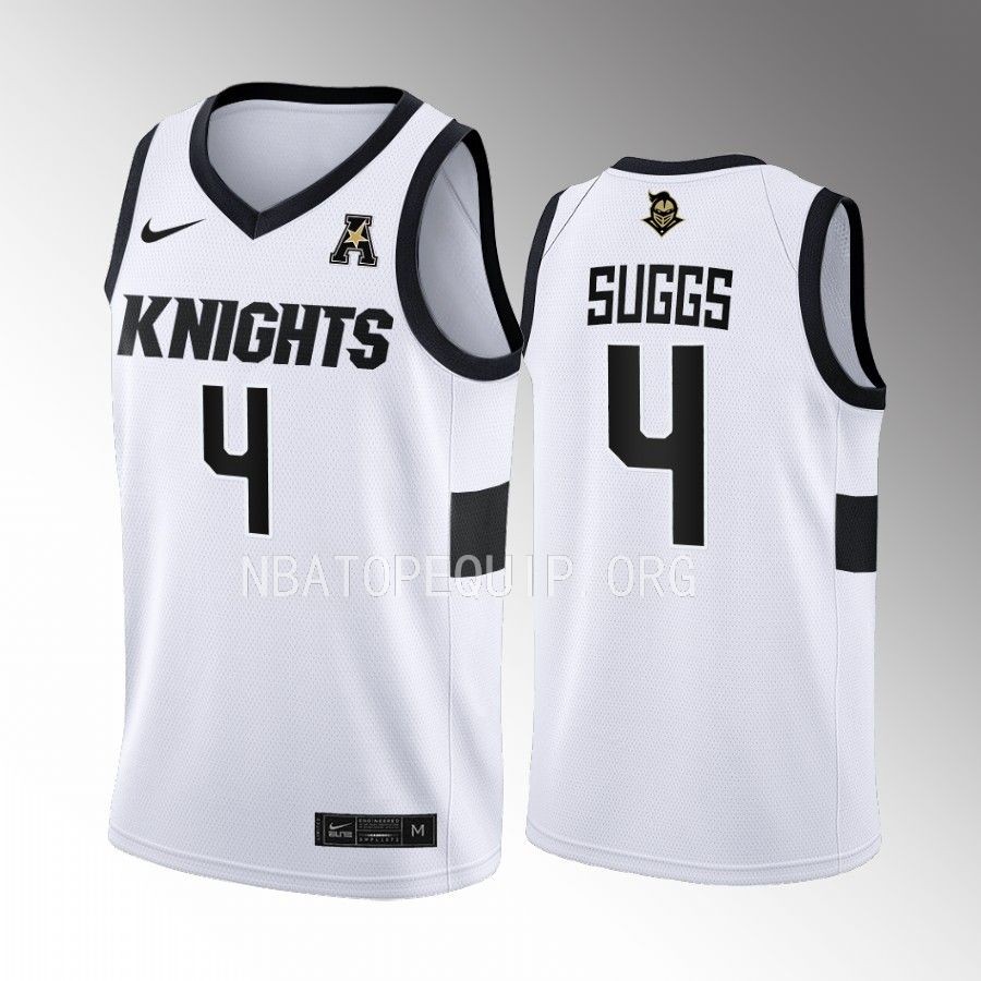 UCF Knights Brandon Suggs Jersey 2022-23 College  White Home Uniform