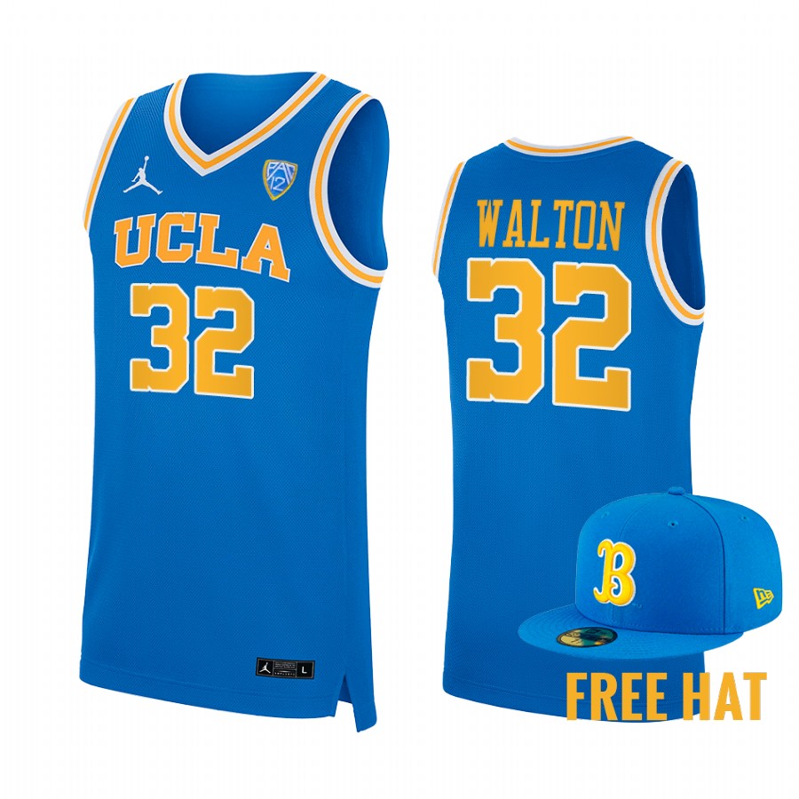 UCLA Bruins Bill Walton Jersey College  Blue Retired Uniform