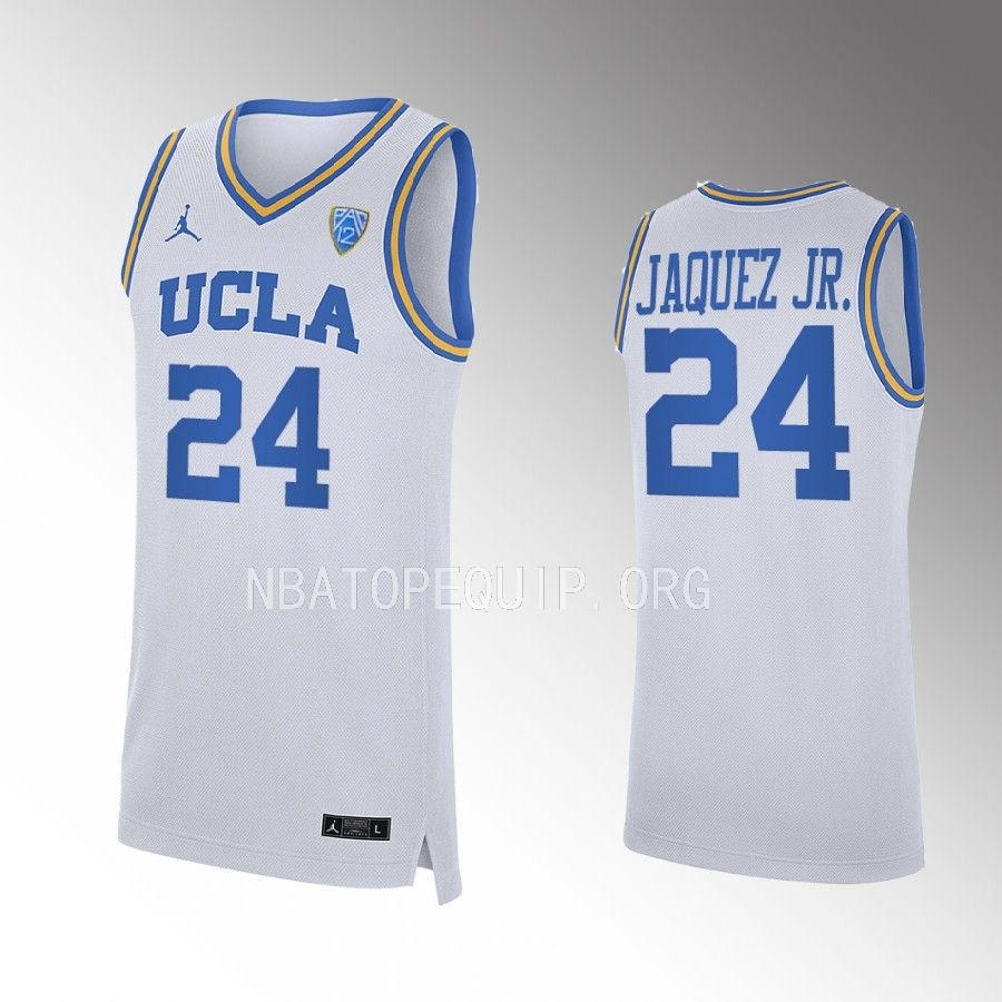 UCLA Bruins Jaime Jaquez Jr. Jersey NCAA  White  Uniform