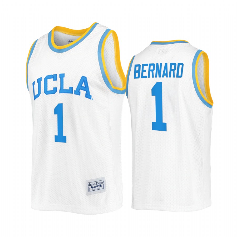 UCLA Bruins Jules Bernard Jersey Commemorative Classic White College