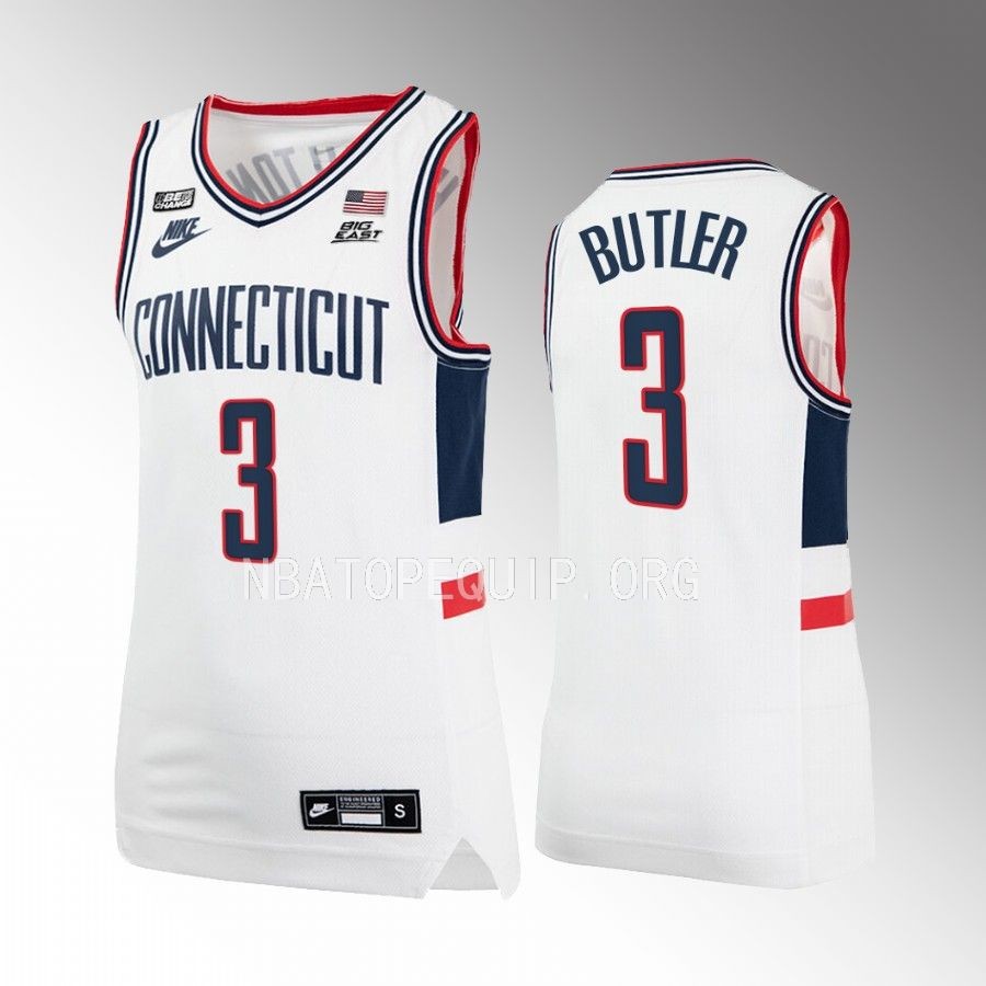 UConn Huskies Caron Butler Jersey Alumni  White Uniform