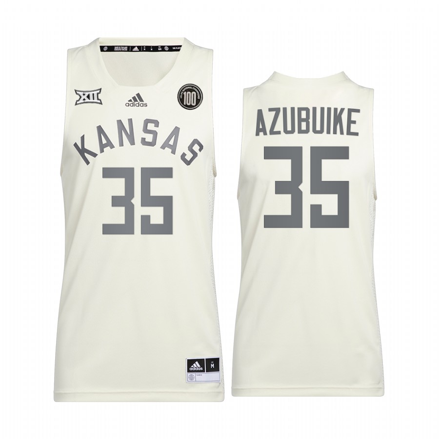Udoka Azubuike Kansas Jayhawks White Jersey Reverse Retro Alumni