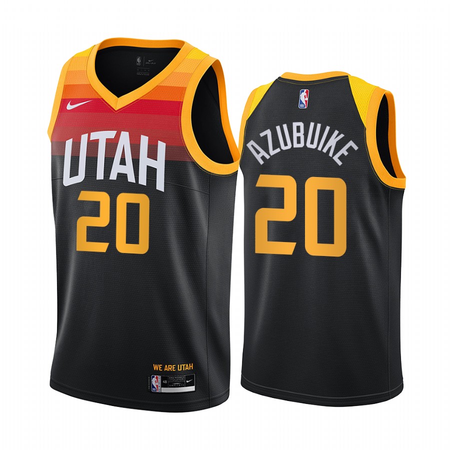 Udoka Azubuike Utah Jazz 2020-21 Black City Jersey 2020 NBA Draft