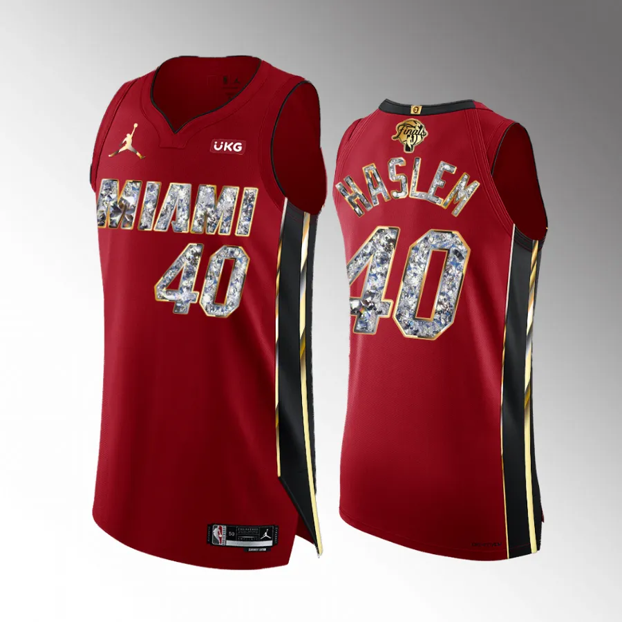 Udonis Haslem Miami Heat 2023 Eastern Conference Champions Red #40 Diamond Edition Jersey Men