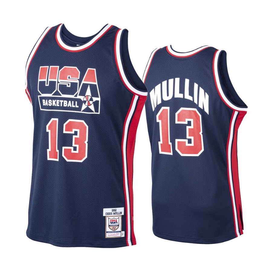 USA  Chris Mullin Dream Team 1992 Olympics  Home Jersey