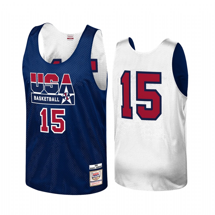 USA Magic Johnson Dream Team 1992 Olympics  Reversible Practice Jersey