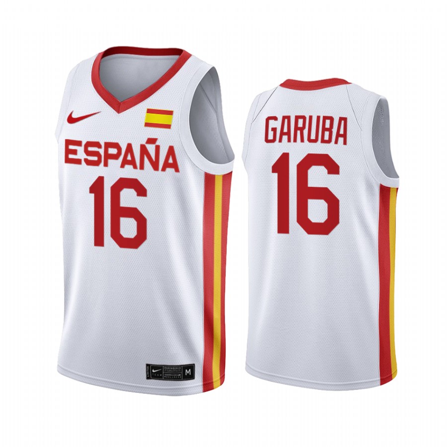 Usman Garuba Spain  #16 White 2021 Tokyo Olymipcs Limited Jersey