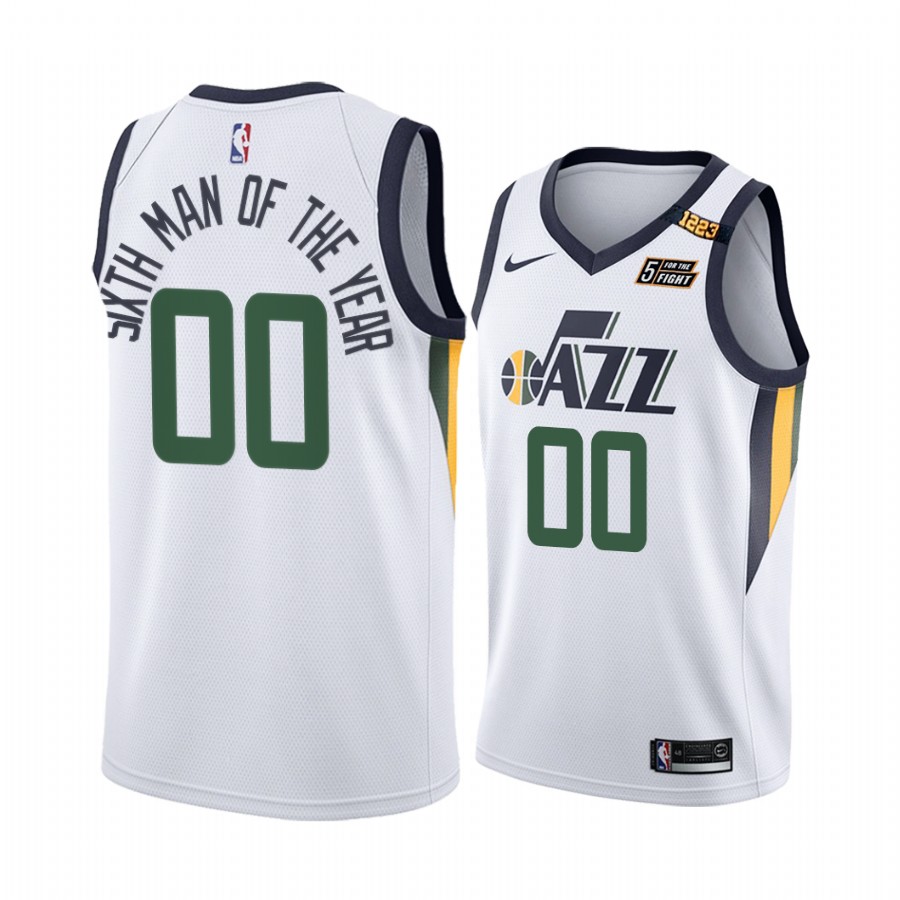 Utah Jazz Jordan Clarkson White 2021 Sixth Man of the Year Jersey Awards