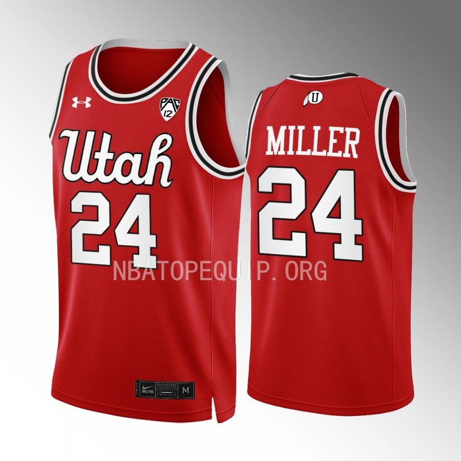 Utah Utes Andre Miller Jersey Throwback Red Alumni Uniform