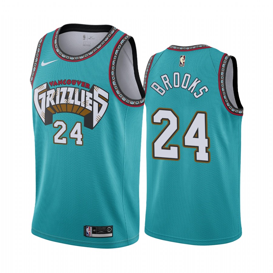 Vancouver Grizzlies #24 Dillon Brooks 1988-89 25th season Classic Teal Jersey