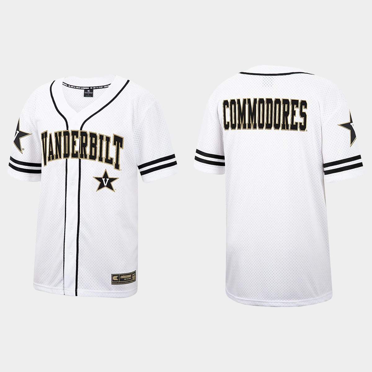Vanderbilt Commodores Free Spirited  Jersey - White Black