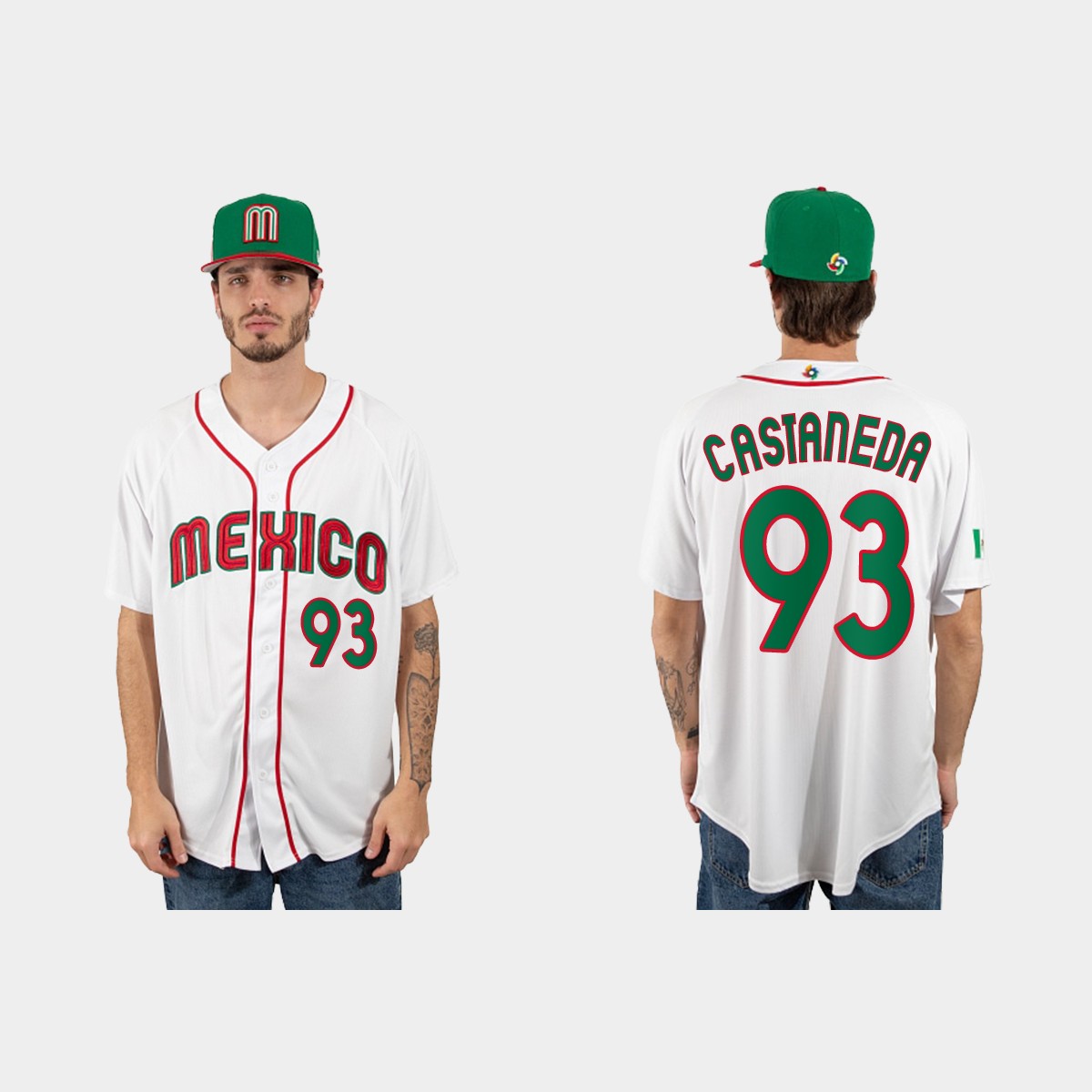 Victor Castaneda Mexico  2023 World  Classic Jersey - White