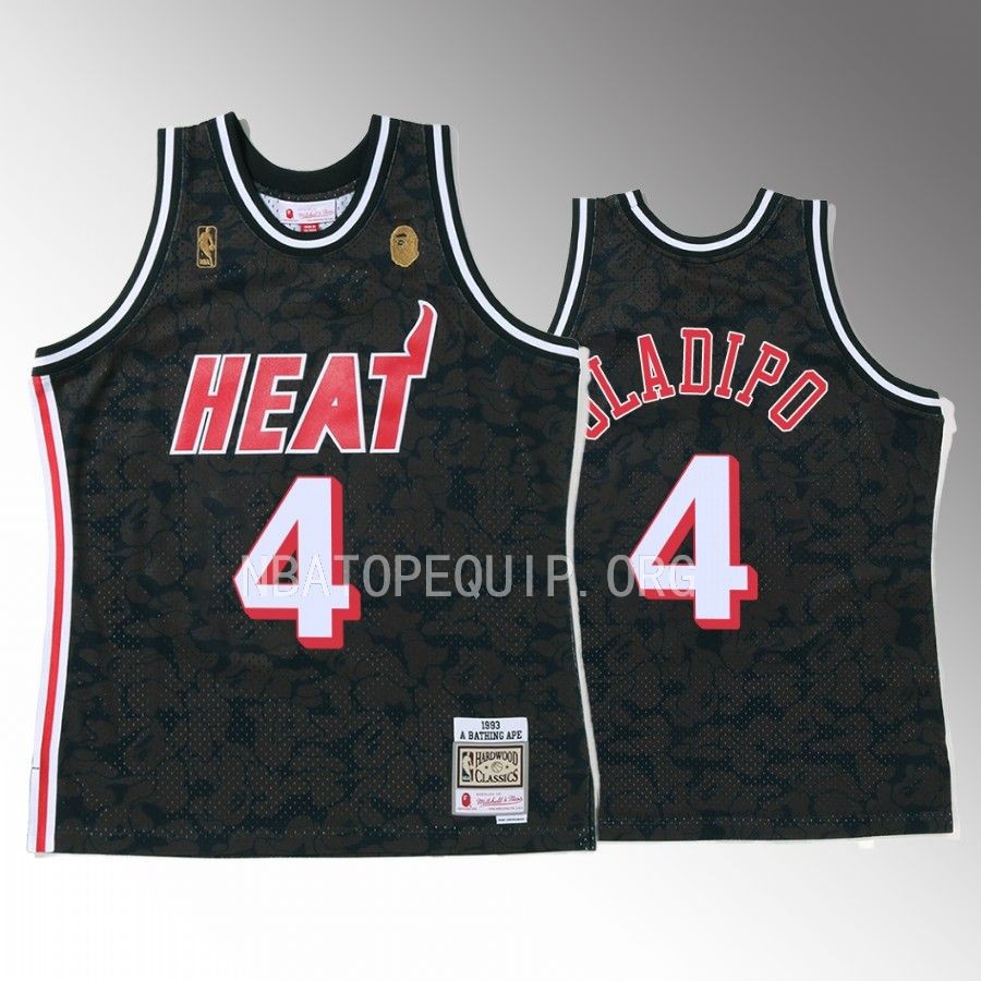 Victor Oladipo 2022 BAPE Miami Heat Jersey Camo Tanktop Black Men's jersey