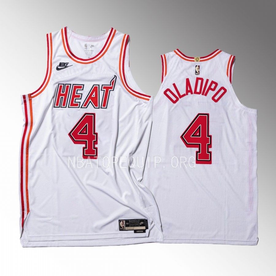 Victor Oladipo Miami Heat 2022-23 35th Classic Edition #4 Jersey White