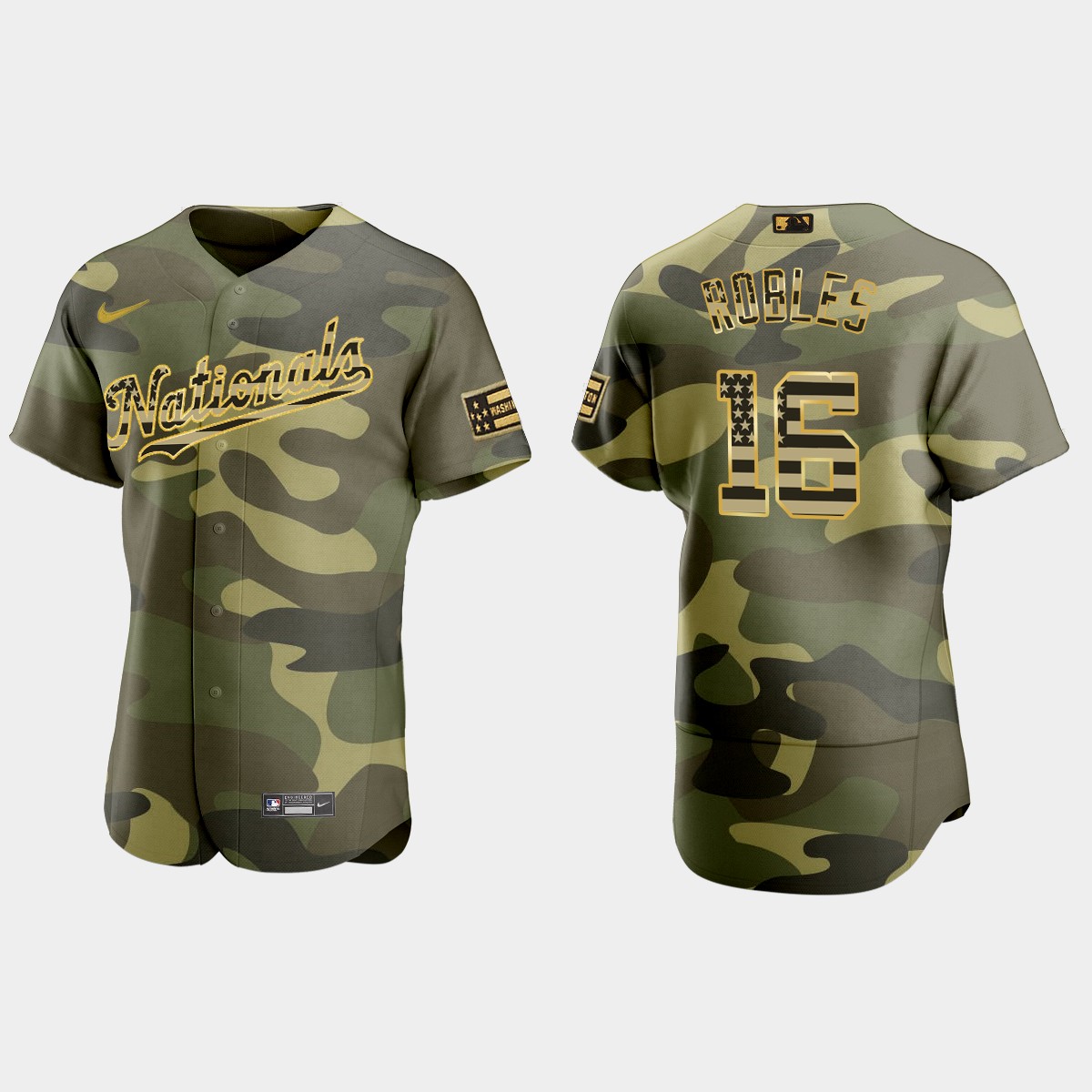 Victor Robles Washington Nationals 2022 Armed Forces Day Jersey - Camo