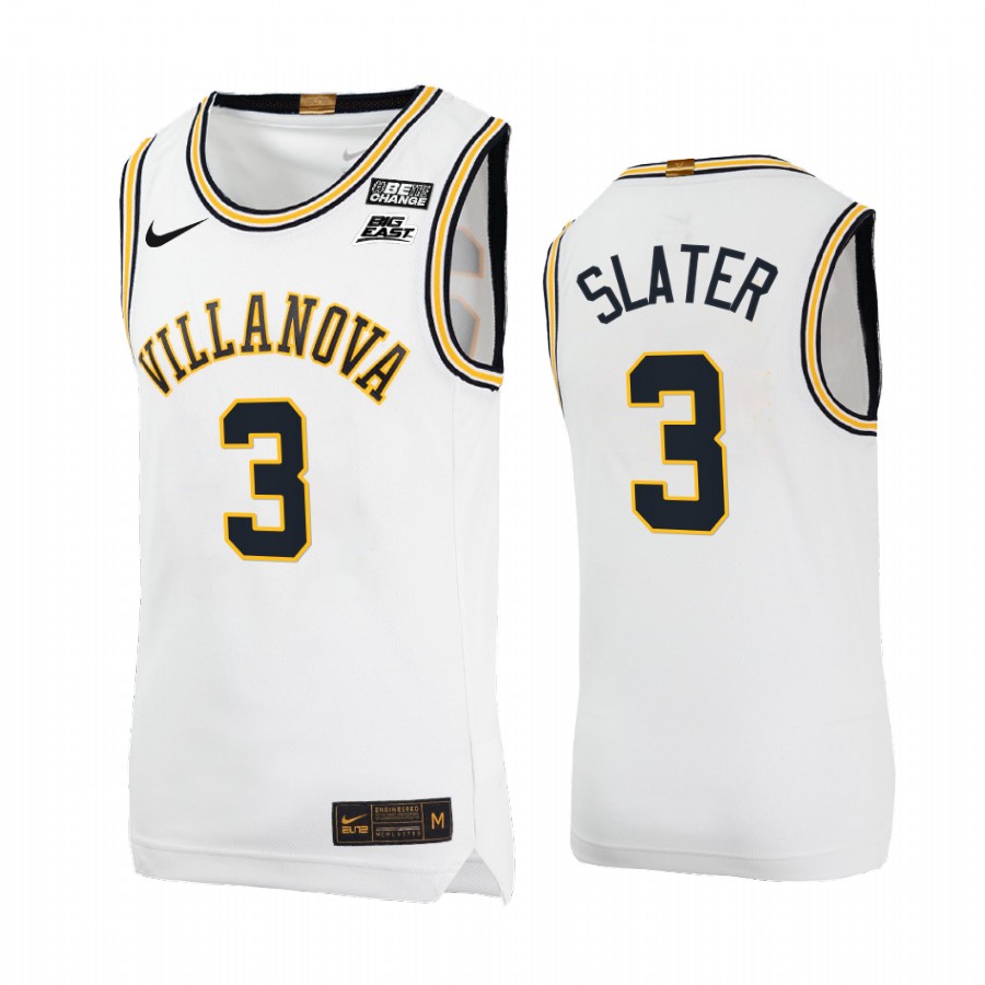 Villanova Wildcats Brandon Slater Jersey Throwback White College  Uniform