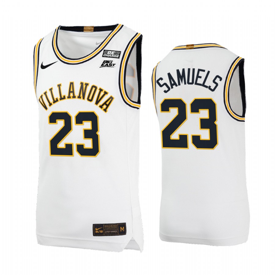 Villanova Wildcats Jermaine Samuels Jersey Throwback White College  Uniform