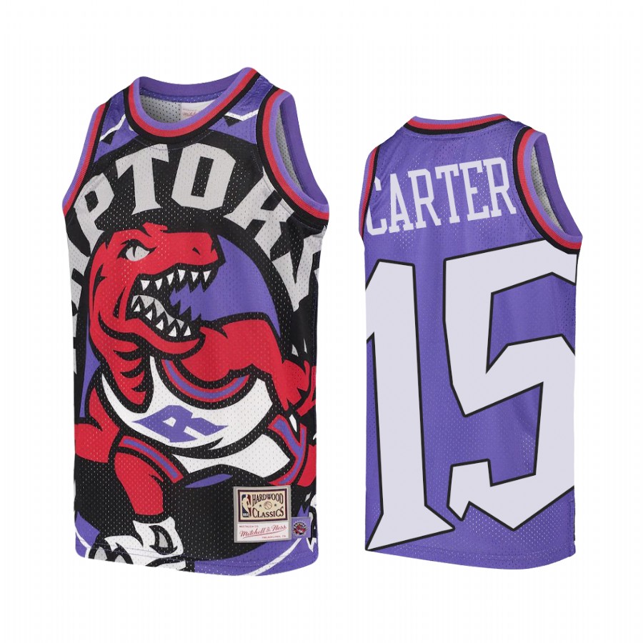 Vince Carter Toronto Raptors Big Face Youth Jersey - Purple